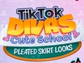 Игра Тик ток дивы: милая школьная плиссированная юбка онлайн