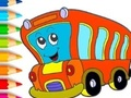 Игра Книжка-раскраска: Автобус онлайн