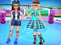 Игра Лучшие подруги: Катание на роликах онлайн