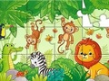 Игра Пазл: Животные в джунглях онлайн