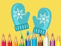 Игра Книжка раскраска: Милая зимняя одежда онлайн