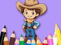 Игра Книжка раскраска: Ковбой онлайн