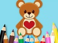 Игра Книжка-раскраска: игрушечный мишка онлайн