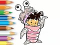 Игра Книжка раскраска: Девушка в костюме монстра онлайн