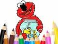 Игра Книжка-раскраска: Новый друг Элмо онлайн