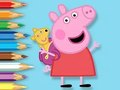 Игра Книжка раскраска: Пеппа с игрушечным мишкой онлайн