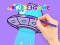 Игра Книжка раскраска: Космический корабль на планете онлайн