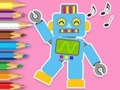 Игра Книжка раскраска: Танцующие роботы онлайн