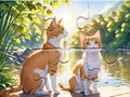 Игра Пазл: Кошки парами онлайн