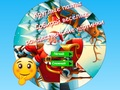 Игра Круглые пазлы: Собирай веселые рождественские картинки онлайн