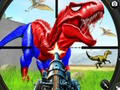 Игра Дино прячется и стреляет онлайн