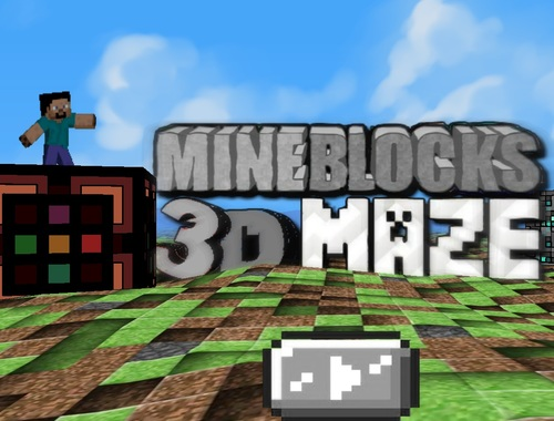 Игра Майн Блоки 3D Лабиринт онлайн
