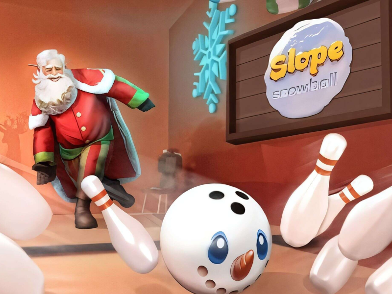 Игра Снежный ком на склоне онлайн