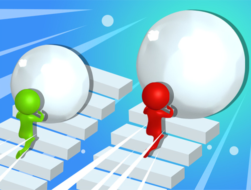 Игра Снежные гонки 3D Веселые гонки онлайн