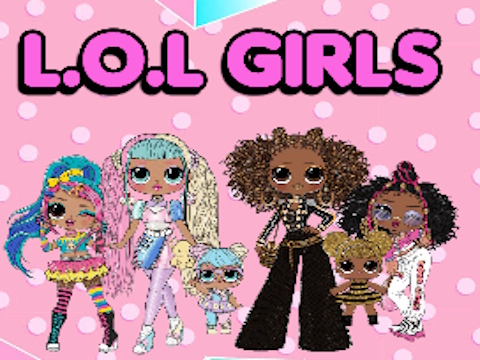 Игра Раскраска для девочек L.O.L OMG онлайн