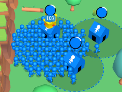 Игра Гигантская толпа.io: Захват дома онлайн