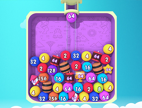 Игра Слияние пузырьков 2048 онлайн