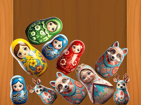 Игра Объединить Матрешки онлайн