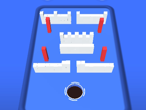 Игра Дыра 3D Цветной блок онлайн