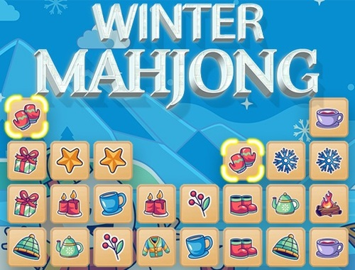 Игра Зимний маджонг онлайн