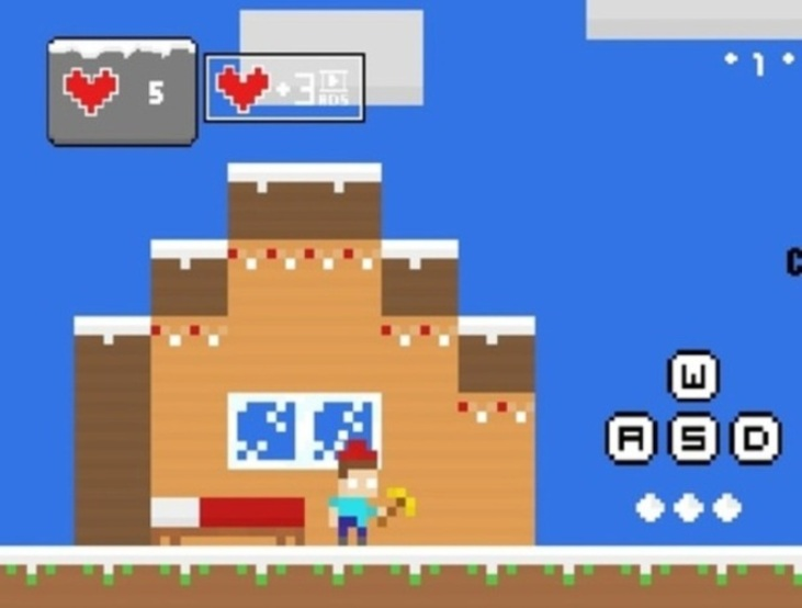 Игра Майнкрафт: Зимний блок онлайн