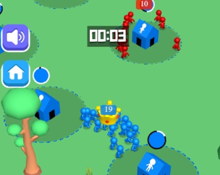 Игра Гигантская толпа захватывает дом онлайн