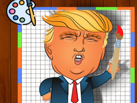 Игра Время раскрашивания Трампа онлайн
