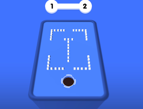 Игра Отверстие 3D Цветной Блок онлайн