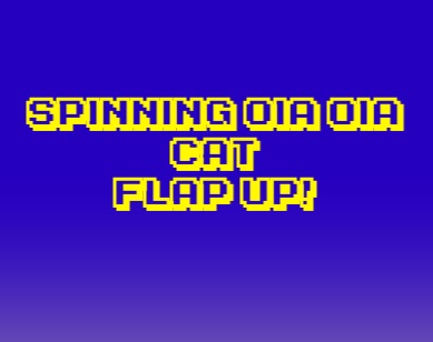 Игра Вращающийся кот Ойя Ойя: Поднять лоскут онлайн