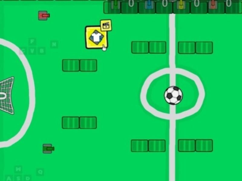 Игра Танковый футбольный бой 1 2 3 4 Игрока онлайн