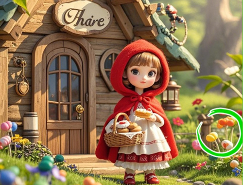 Игра Найди отличия: Красная шапочка онлайн