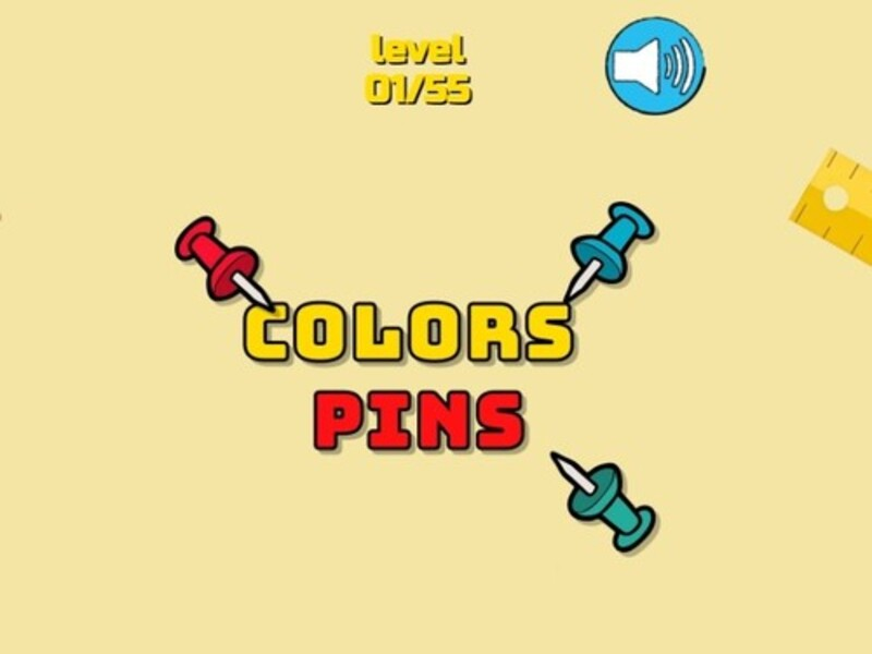Игра Цветные булавки онлайн
