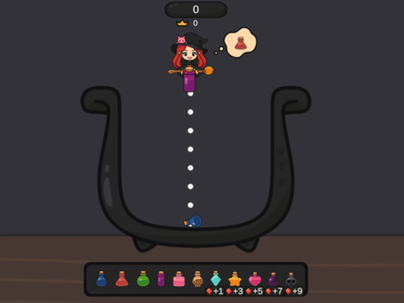 Игра Слияние зелий ведьмы онлайн