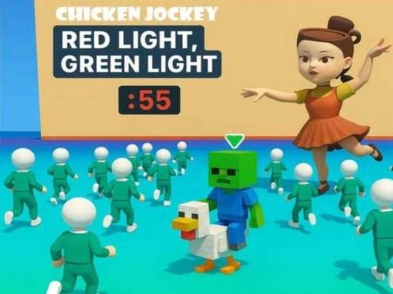 Игра Куриный жокей: Красный свет Зеленый свет онлайн